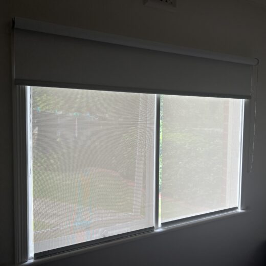 Face fit roller blinds with recess fit screens | Indoor Blinds and Shutters